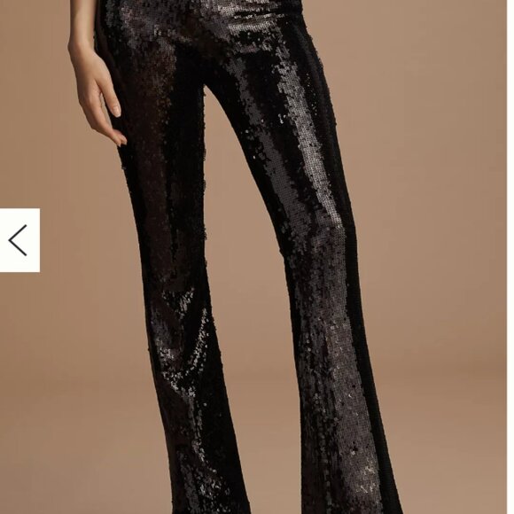 NWT Anthropologie Sanctuary The Kicker Sequin Flare Leggings Size Medium Black - Picture 2 of 10